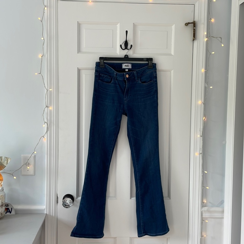 Very Cute Paige Jeans . Slight flare, butter soft size 27 petite